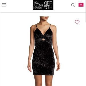 Free people black velvet dress